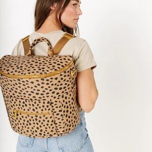 ORIGINAL FAWN cheetah print DESIGN back pack diaper bag